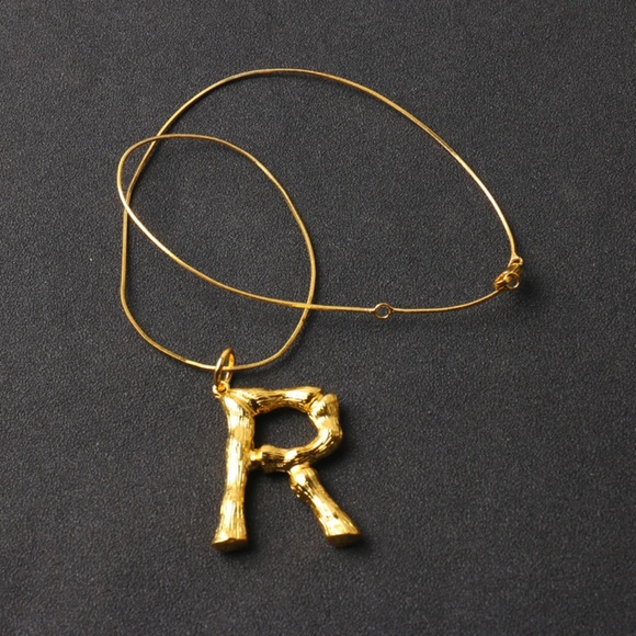 Trendy Jewels Jewelry - The Lost Saint- Bamboo Initial Letter Necklaces